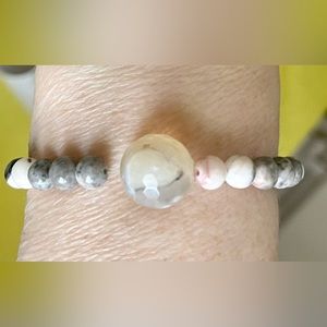 Gemstone elastic bracelet jewelry